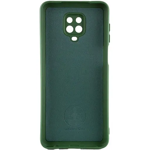 Чехол TPU GETMAN Liquid Silk Full Camera для Xiaomi Redmi Note 9s / Note 9 Pro / Note 9 Pro Max Зеленый / Dark green - фото 2