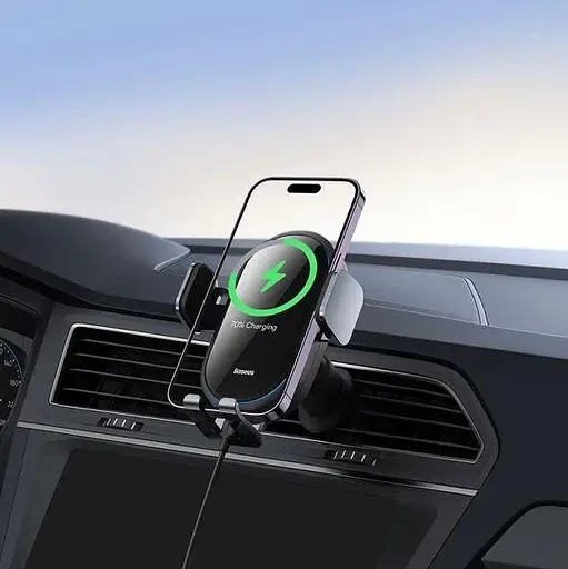 Держатель с БЗУ Baseus LightChaser Series Wireless Charging 15W до 7.2" - фото 7