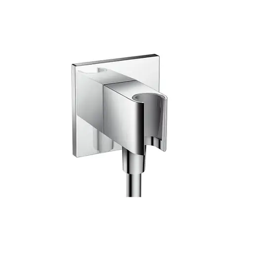 Шланговое подсоединение Hansgrohe Fixfit Porter Square 26486000, Хром - фото 1