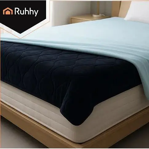 Електричний килимок-ковдра Ruhhy темно сірий 26202 - фото 3