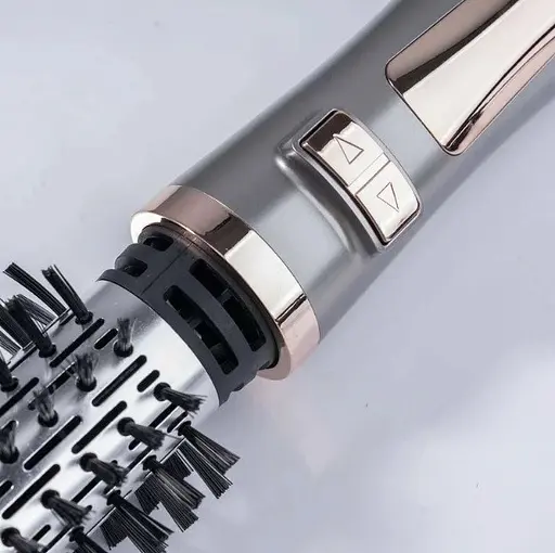 Фен щітка браш Gemei GM-4830 стайлер з щіткою для укладки, що обертається1000 Вт Сірий - фото 8