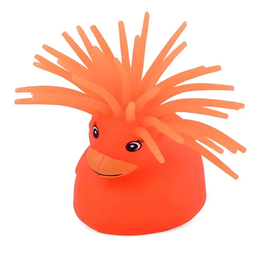 Дитяча іграшка Антистрес Качка Bambi MS 3719(Orange) світлові ефекти - фото 1