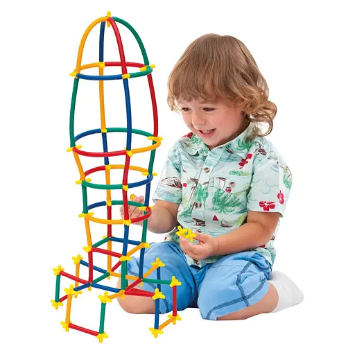 Конструктор-соломинки Dede Спортплощадка 300 элементов (3462) - фото 4