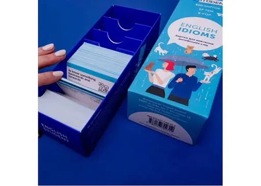 Настільна гра English Student Картки для вивчення англійської мови English Student Idioms (укр.) (591225923) - фото 2