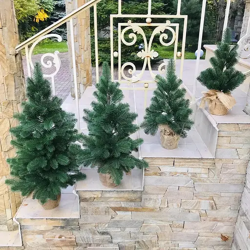 Ялинка Hvoya Premium лита в мішковині 70 см зелена - фото 10