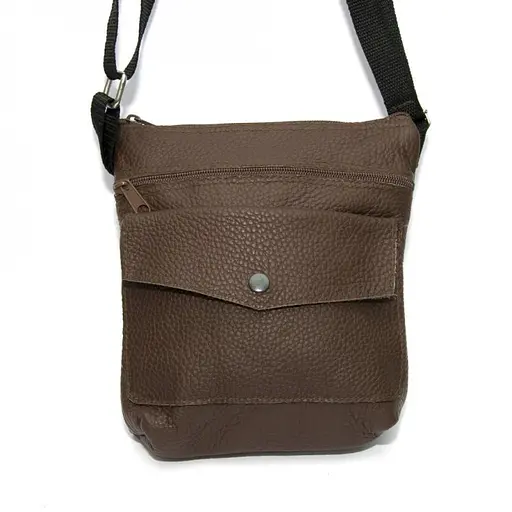 Шкіряна сумка на плече Gofin 20х22 см sum0009938 - фото 3