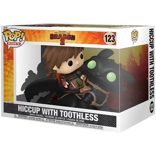 Ігрова фігурка Funko Pop! How to Train Your Dragon 2 Hiccup with Toothless (81181) - фото 2