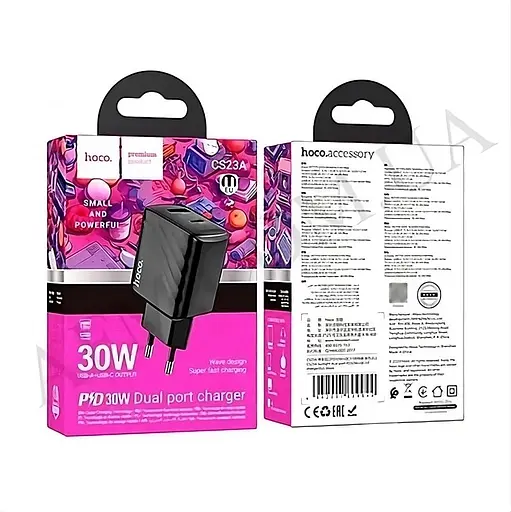 Зарядное устройство Hoco CS23A PD30W + QC3.0 Type-C + USB - фото 3