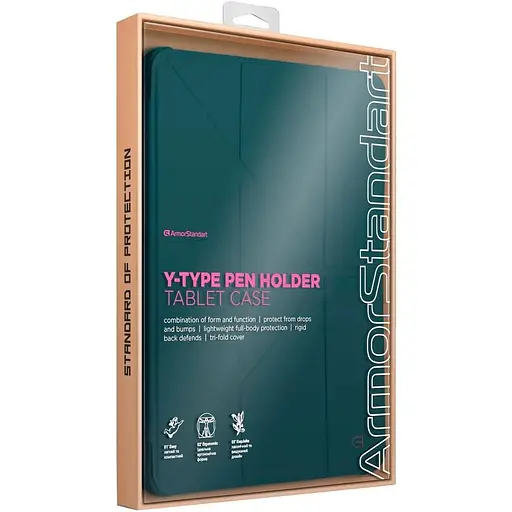 Чохол-книжка ArmorStandart Y-Type Pen для Apple iPad 10th Gen 10.9" (2022)/iPad 11 (2025) Pine Green (ARM77502) [133723] - фото 4