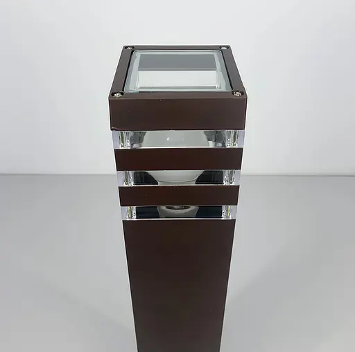 Вуличний ліхтар-стовп в корпусі кольору Coffee 60 см | Line F | Арт. 8024 60CM CF (стовп) - фото 4