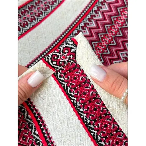 Комплект Великодній кошик Галичина (коричневий) з лляним рушником 70х30 см Рандеву зелений та свічкою - фото 7