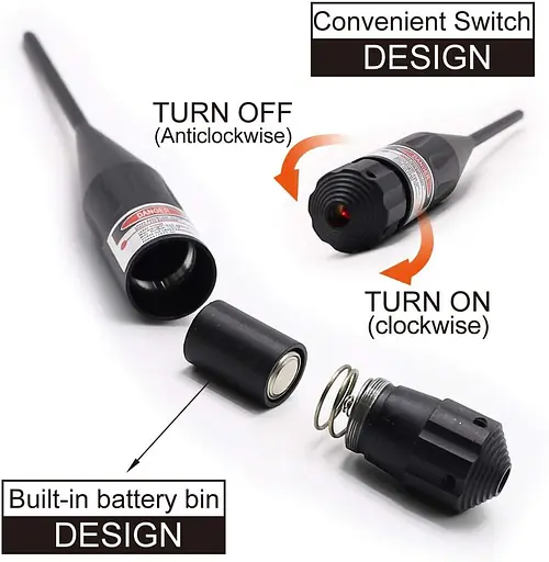 Приціл вимірювальний, манометр і комплект оглядових отворів Bemodst рушниця 78 калібру червоний - фото 4