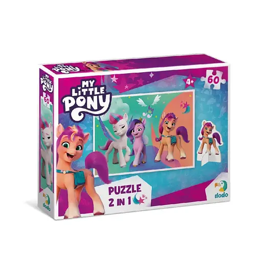 Дитячі Пазли My Little Pony Пригоди Санні, Піпп та Зіпп DoDo 200138 60 елементів, з фігуркою