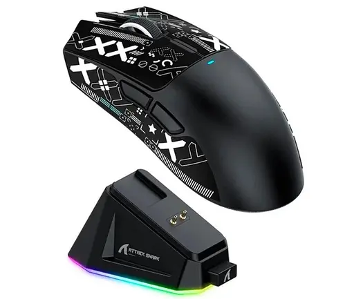 Миша ігрова Attack Shark X11 чорна - фото 2