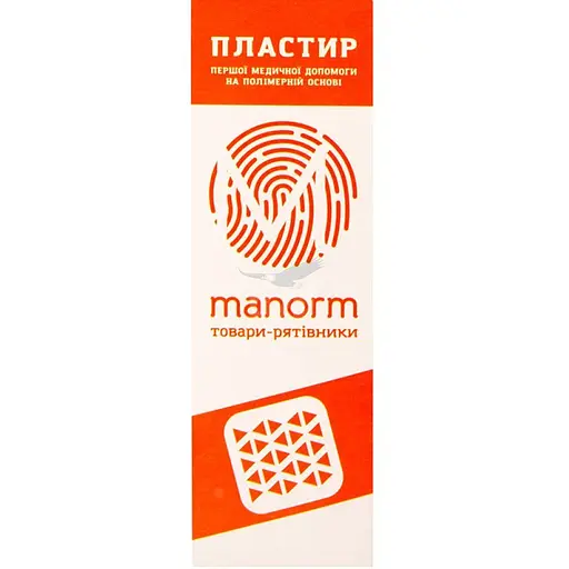 Медичний пластир Manorm на полімерній основі 10 шт