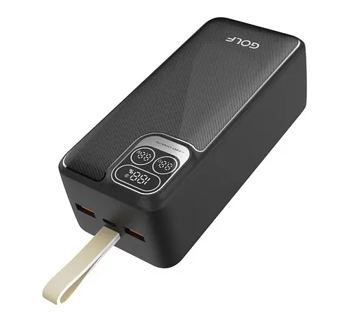 Зовнішній АКБ акумулятор Golf P54 400000mah (PD20W+QC22.5W) чорний - фото 3