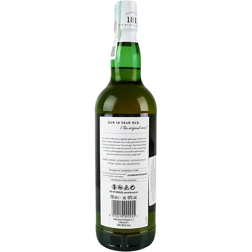 Віскі Laphroaig 10 років витримки, в тубусі,  40% 0.7 л - фото 2