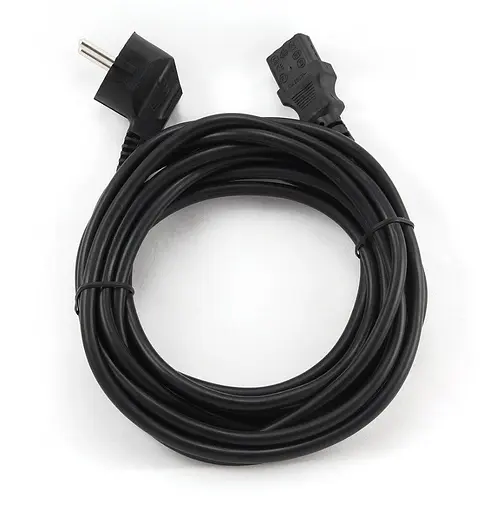 Кабель питания Cablexpert PC186VDE Powercord C13 CEE7/7 Black 5m - фото 2