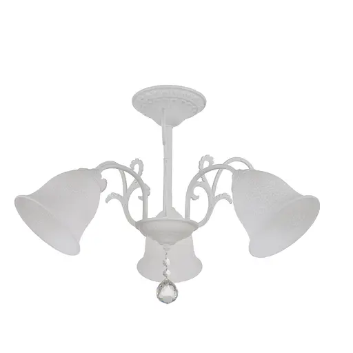 Люстра стельова Brille в спальню E27 60W WH (LK-686C/3)