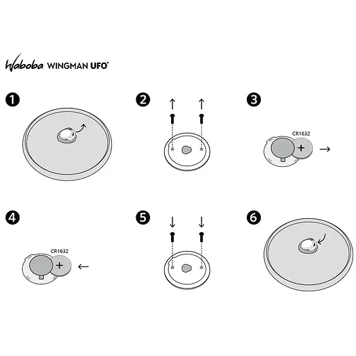 Фрісбі Waboba Wingman UFO Сузір'я 15 см з підсвіткою (303C01_A) - фото 3