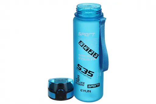 Пляшка для води спортивна Laprida Soft-touch 650 мл синя (67-3790) - фото 3