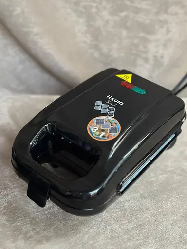 Сэндвичница 3 в 1 Magio MG-363 бутербродница гриль вафельница Черный 570 Вт - фото 2