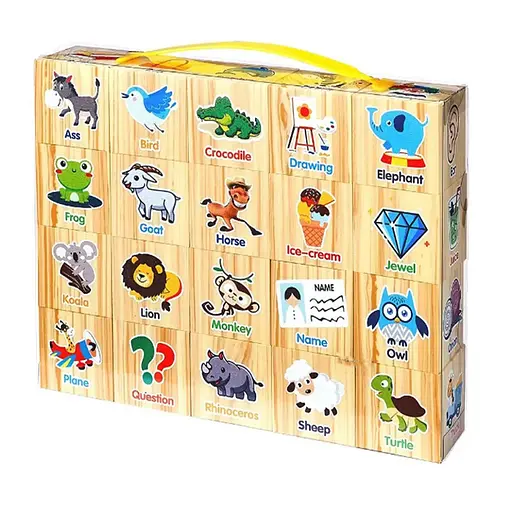 Дитячий ігровий набір кубиків "Тварини" K13806 в наборі 20 штук