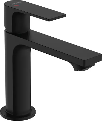 Смеситель для умывальника Hansgrohe Rebris E 110 Coolstart с д/к pop-up Matt Black 72559670 Черный матовый - фото 1