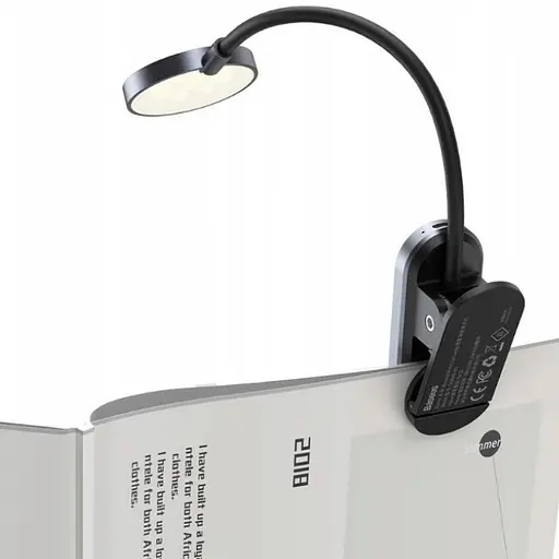 Лампа Baseus Comfort Reading Mini Clip Lamp (DGRAD-0) Dark Gray - фото 3