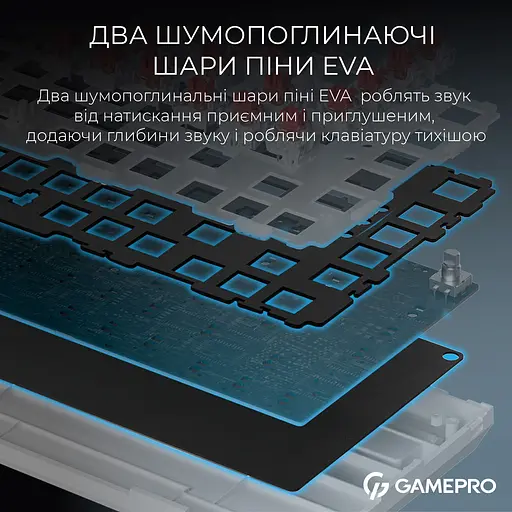 Клавіатура GamePro Asgard Valhalla MK160W Pro White [142214] - фото 12