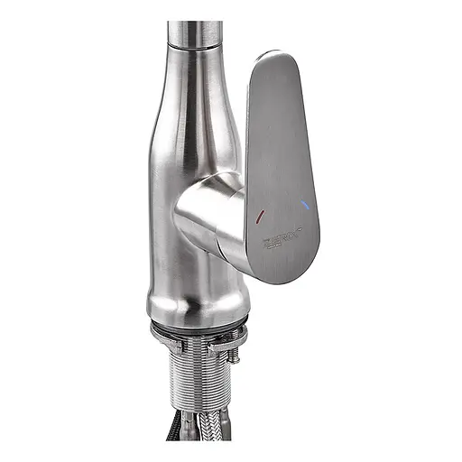 Смеситель для кухни с выдвижным изливом Zerix PUL-014 нержавеющая сталь ZX5034 Нержавеющая сталь - фото 4