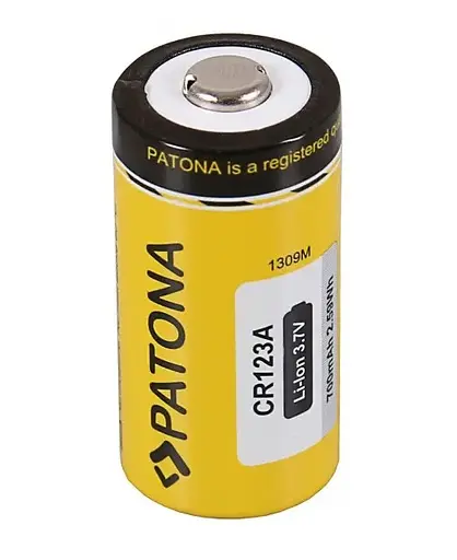 Аккумулятор Patona CR123A (16340) 700mAh 3.7V (Желтый) - фото 4
