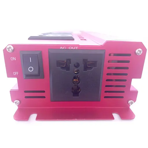 Автомобильный инвертор Lvyuan Power Inverter 013 c 24V на 220V 4000W модифицированная синусоида Red, 3 розетки, 4 USB (11040) - фото 4