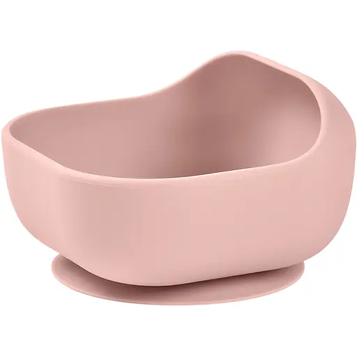 Миска Beaba силіконова на присосці з бортиком 350 мл рожева (913612) - фото 1