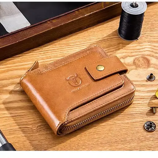 Чоловічий шкіряний гаманець BULL 12х9.5х2.5 см acs0029255 - фото 1