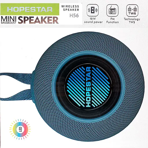 Портативна Bluetooth-колонка Hopestar H56 Dark Синій - фото 2