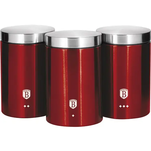 Набор емкостей Berlinger Haus Burgundy металлических 3 шт. (BH 1343)