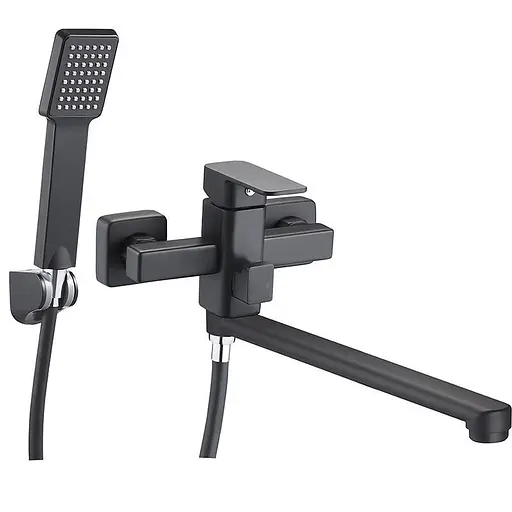 Змішувач для ванни Zegor LEB7-B123YB одноважільний чорний 30412 - фото 1