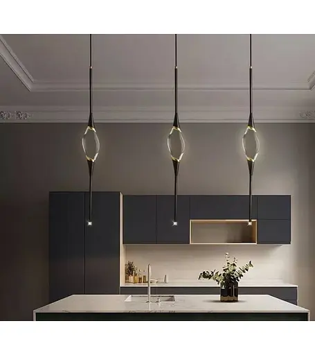 Люстра-підвіс Romin 9159 -1300 Black чорний - фото 1