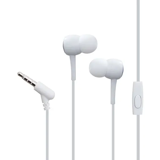 Проводные наушники Hoco M19 Drumbeat Universal, 3.5mm, 1.2m, Белый - фото 2