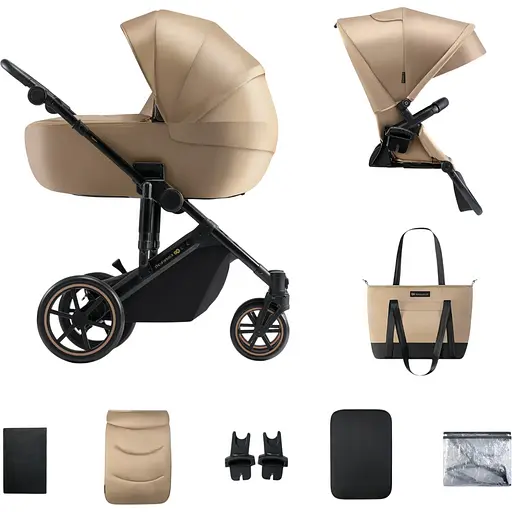Універсальна коляска 2 в 1 Kinderkraft Prime 2 Sandrose Beige (KSPRIM02BEG2000)