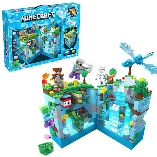 Конструктор Minecraft Водяна фортеця з LED-підсвіткою на 898 деталей (6650) - фото 2