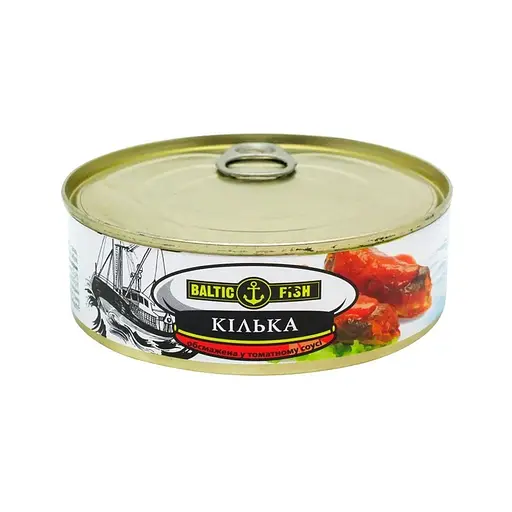 Несколько Baltic Fish обжарено в томатном соусе ж / б ключ 240 г
