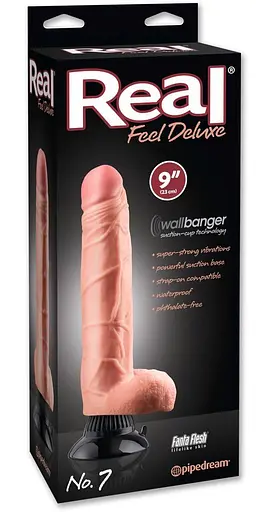 Вібратор Real Feel Deluxe No.7, 23 см (тілесний) - фото 2