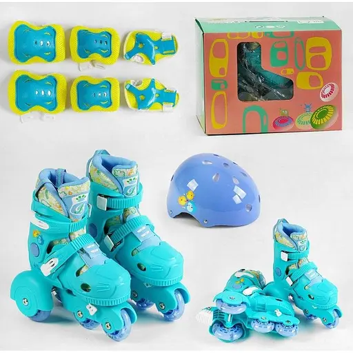 Ролики із захистом Best 60991-S розмір 30-33 сині - фото 3