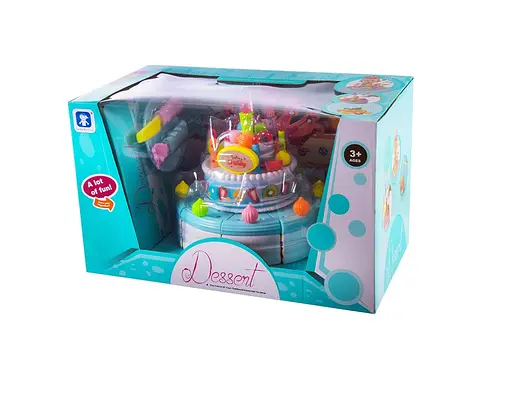 Набор продуктов "Торт" LKE6A5 свет, звук, свечи, в коробке (6984668400119) - фото 2