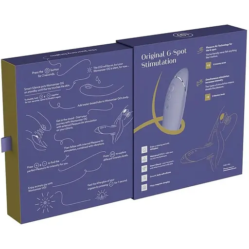 Вібратор для точки G з вакуумною стимуляцією Womanizer OG Lilac - фото 9