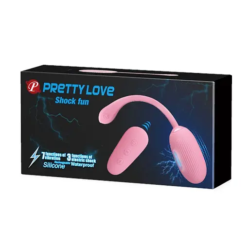 Віброяйце Pretty Love Shock Fun 19 см рожевий - фото 6