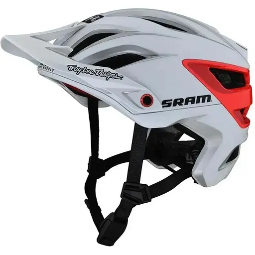 Велошолом Troy Lee Designs A3 Mips Helmet Sram White/Red XS/S (1106-150486001)