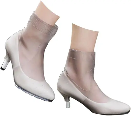 Бахіли на взуття LVR гумові під каблук 907 Gray (17558)